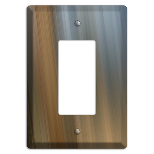 Brown and Blue-grey Ray of Light Rocker Wallplate