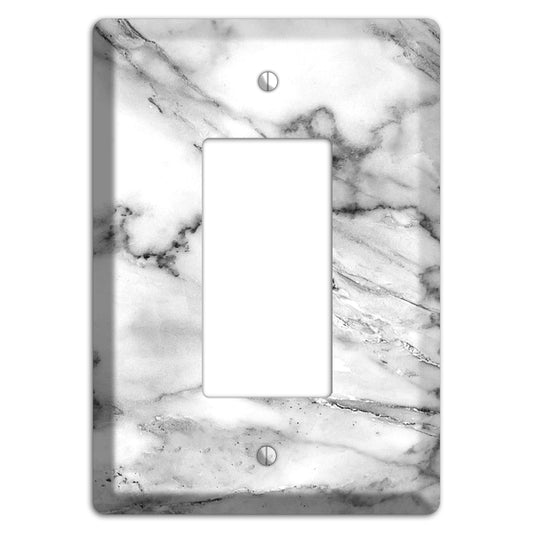 Black and White marble Rocker Wallplate