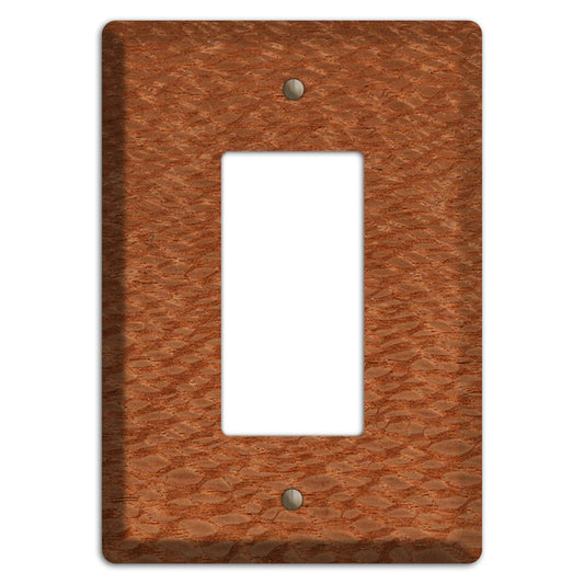 Lacewood Wood Single Rocker Cover Plate