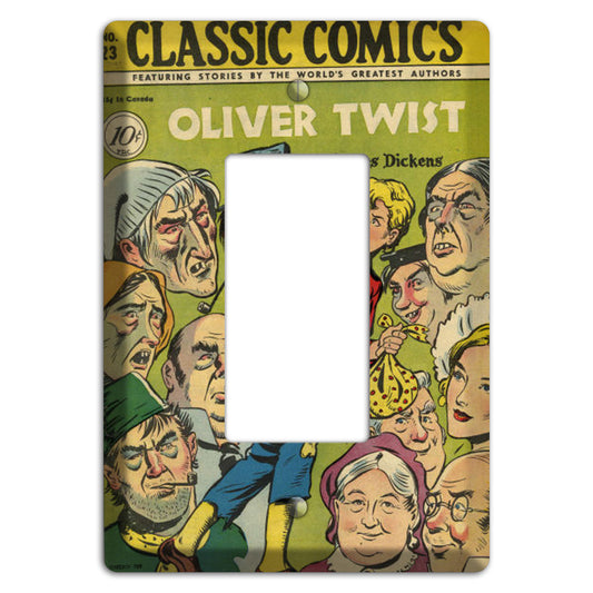 Oliver Twist Vintage Comics Rocker Wallplate