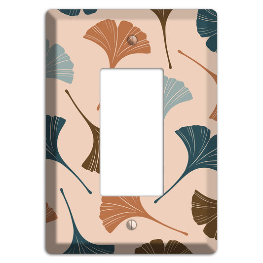 Blush Ginkgo Leaves Rocker Wallplate