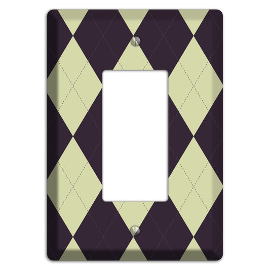 Beige Argyle Rocker Wallplate