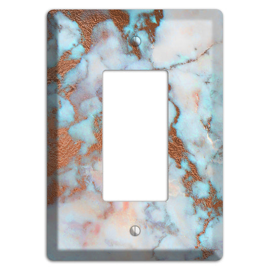 Regent St Blue Marble Rocker Wallplate