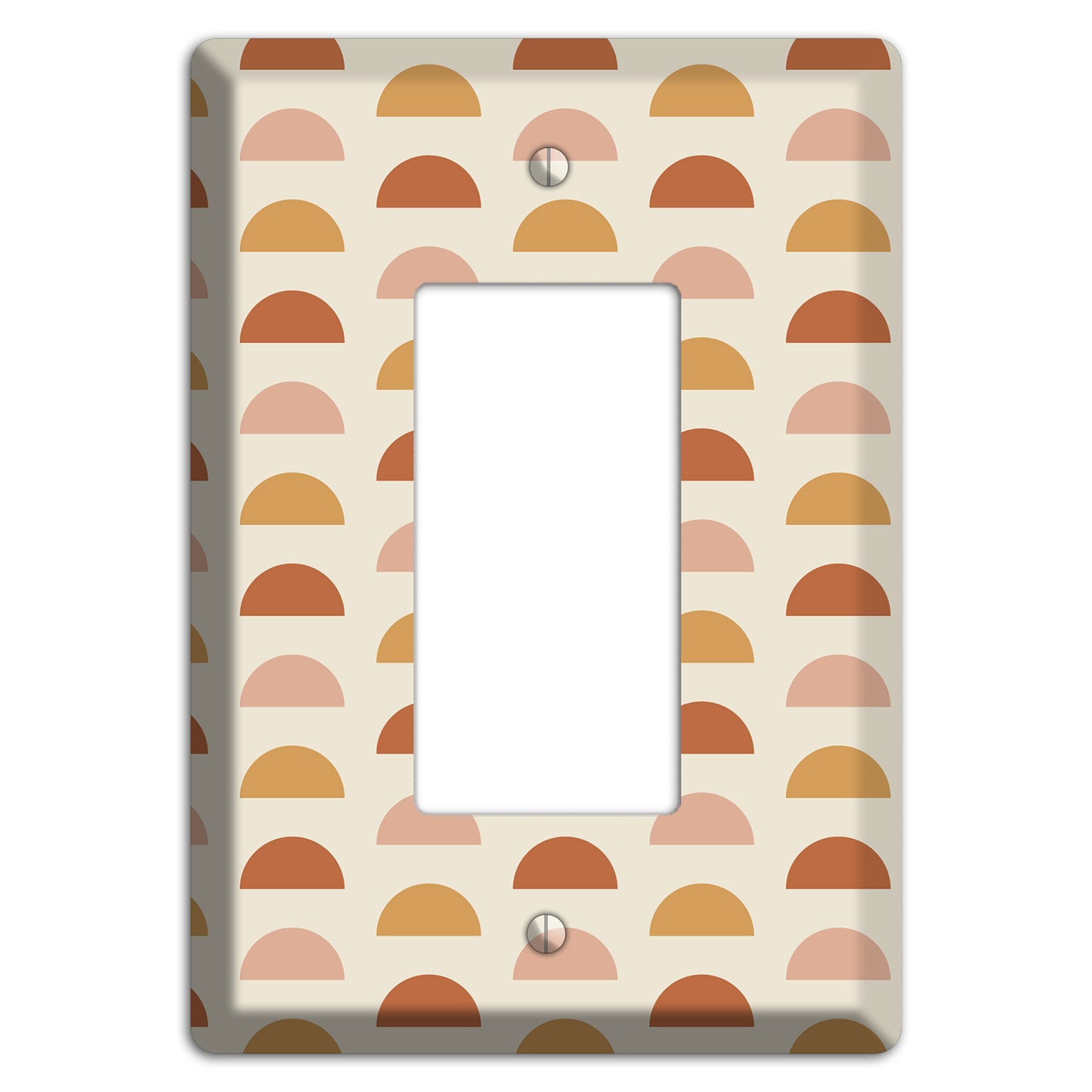 Peachy Half Moons Rocker Wallplate