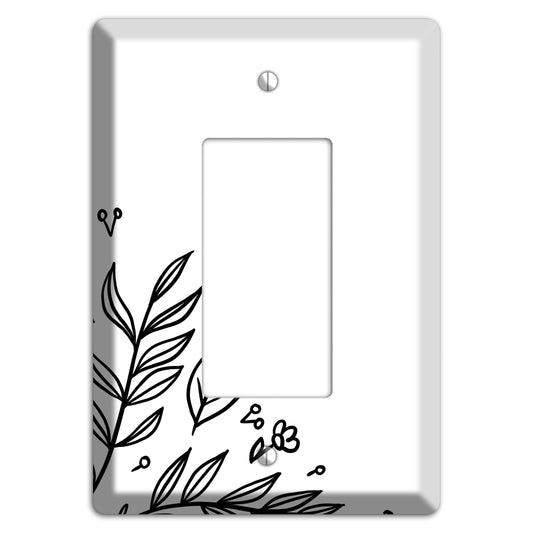 Hand-Drawn Floral 32 Rocker Wallplate