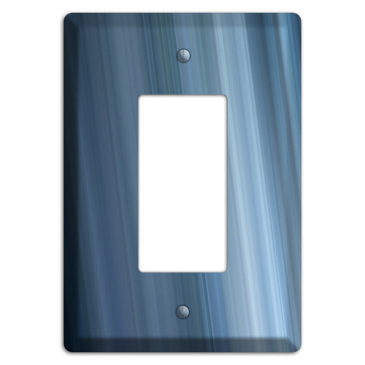 Brushed Blue Stripes Rocker Wallplate