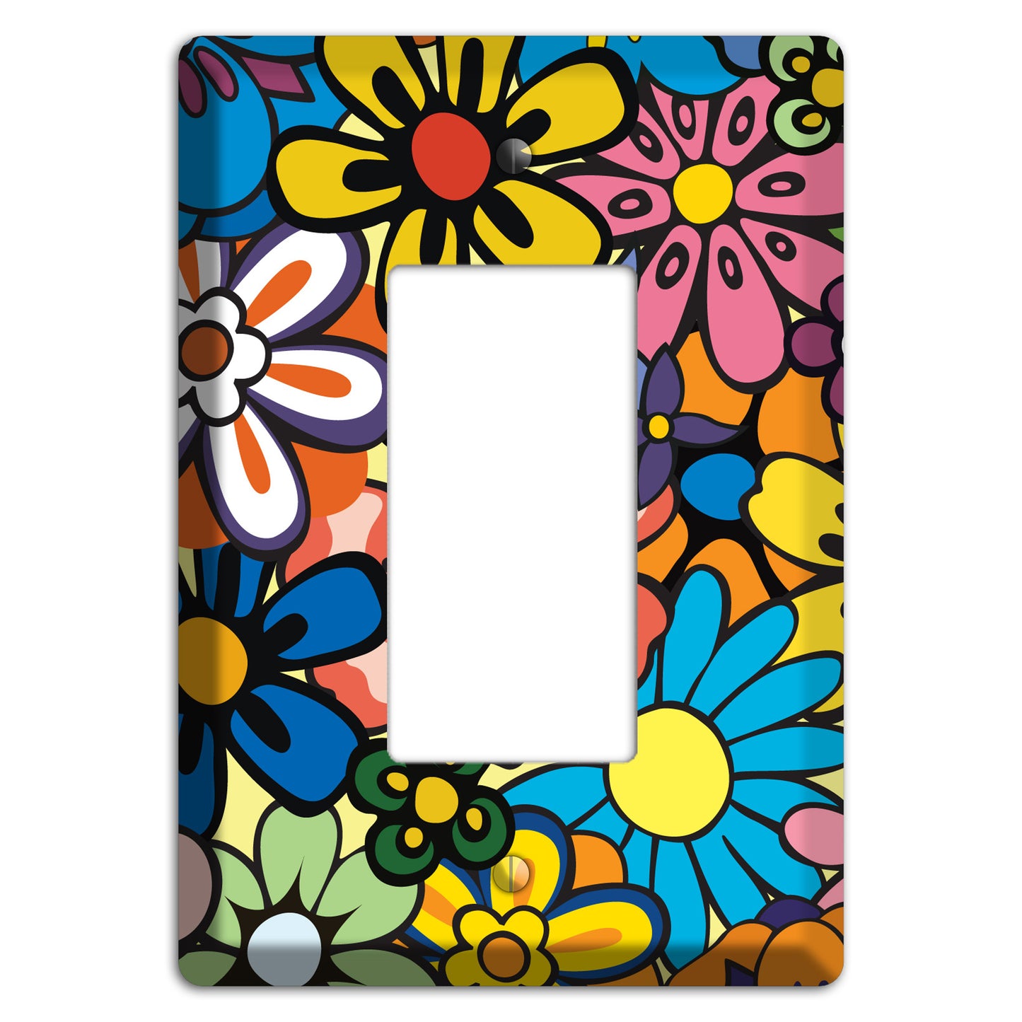 Flower Power Rocker Wallplate