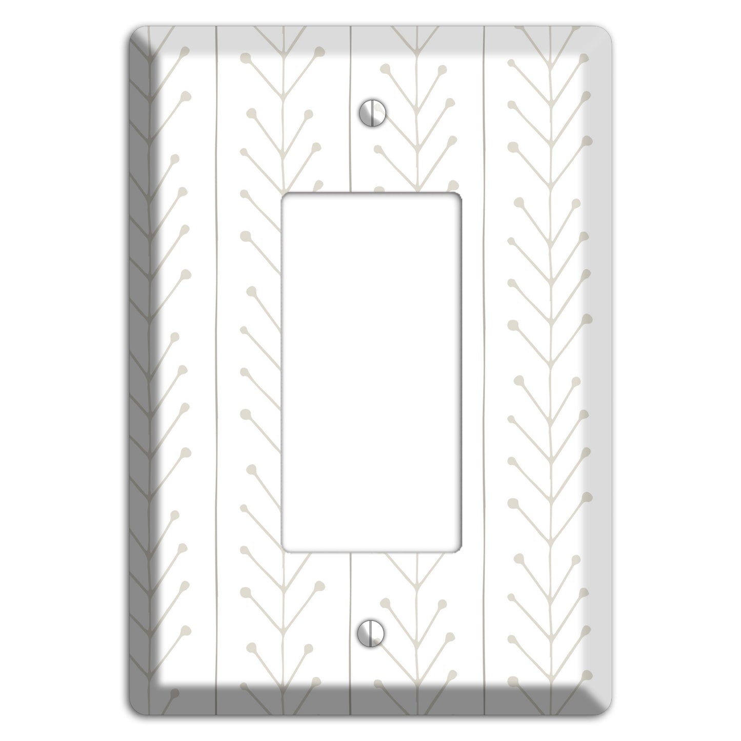 Simple Scandanavian Style F Rocker Wallplate