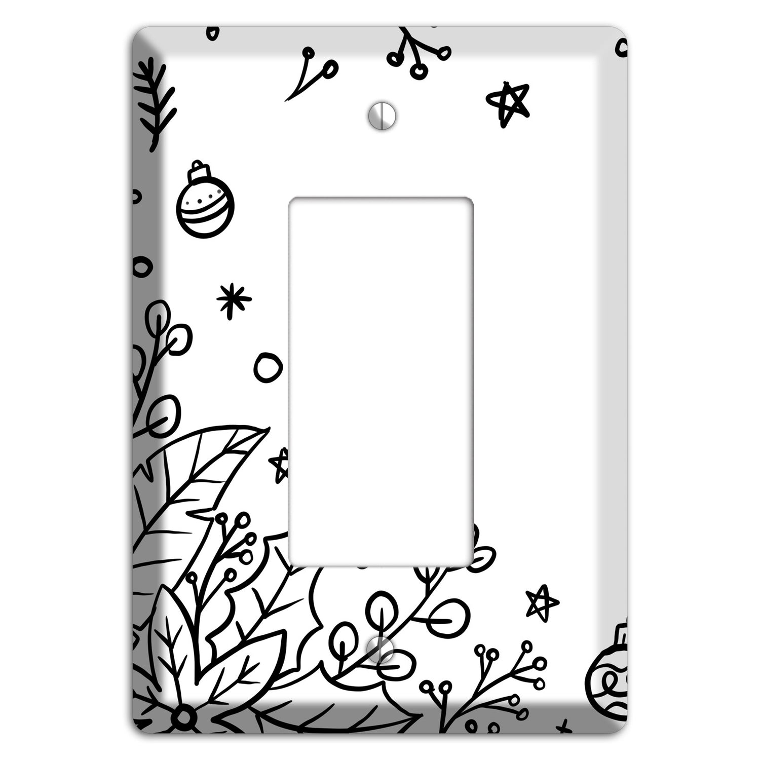 Cartoon Christmas 1 Rocker Wallplate