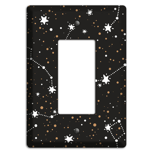 Constellations Black Rocker Wallplate