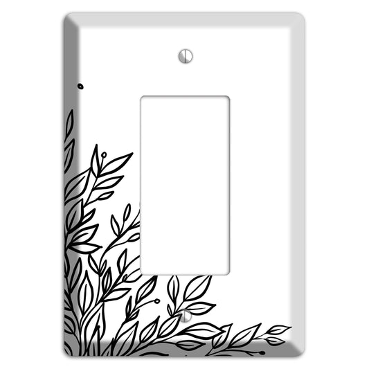 Hand-Drawn Floral 17 Rocker Wallplate