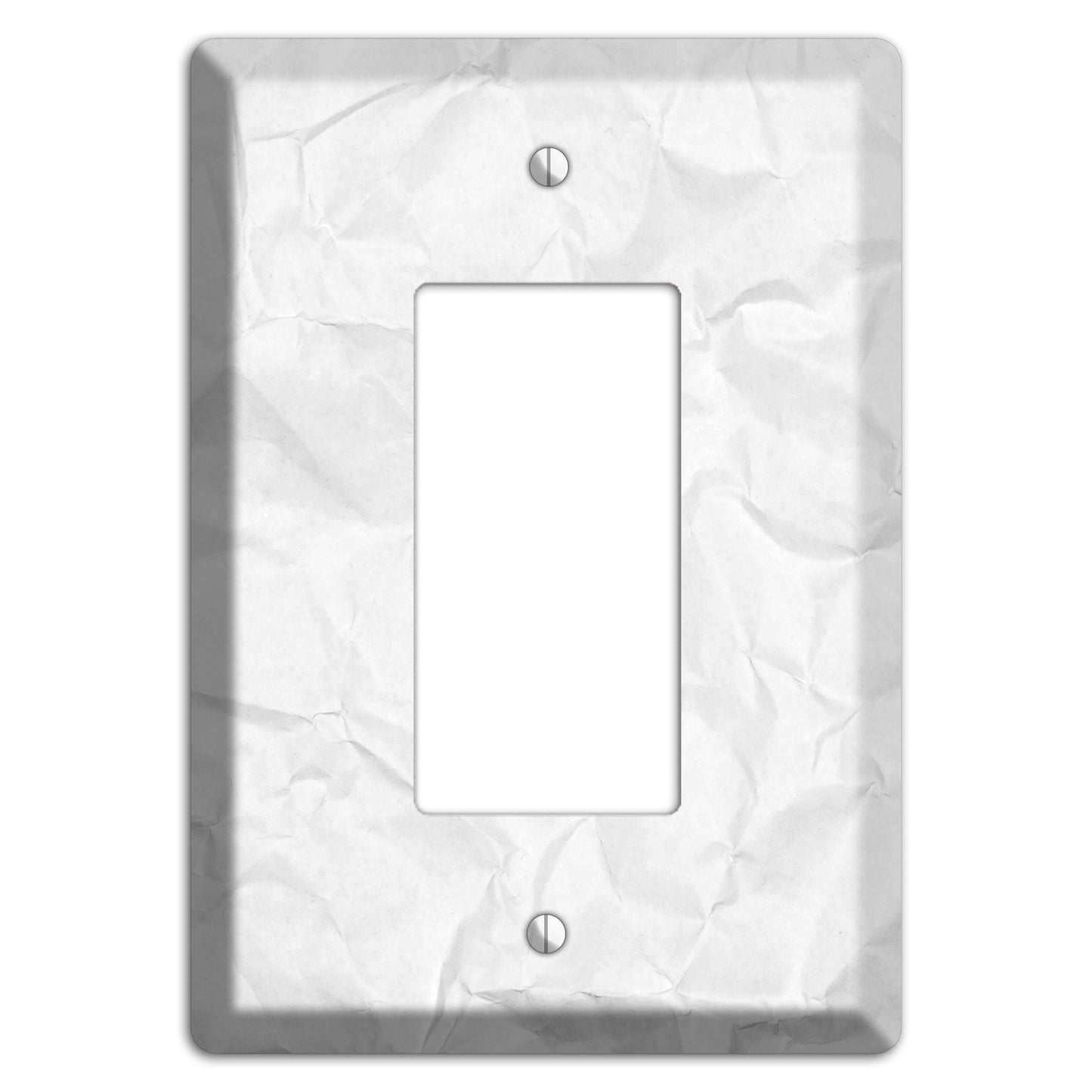 Concrete Crinkled Paper Rocker Wallplate