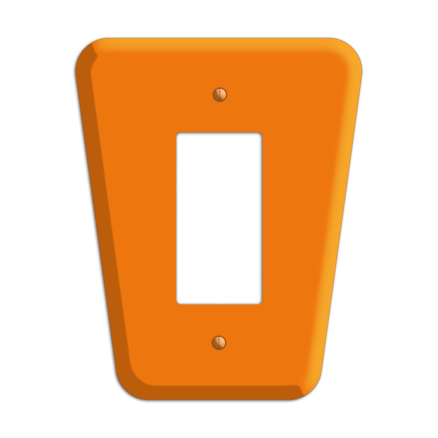 Pumpkin Mid-Century Rocker Wallplate