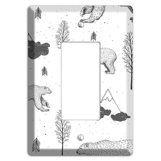 Wildlife Bear Rocker Wallplate