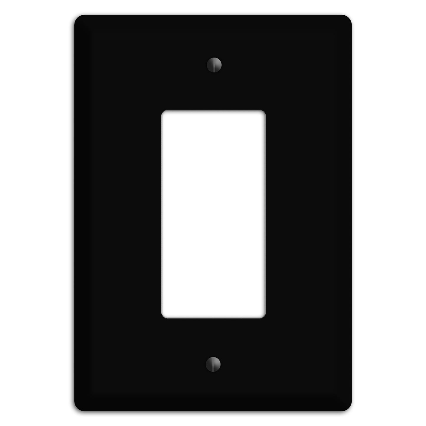 Satin Black Metal Rocker Wallplate