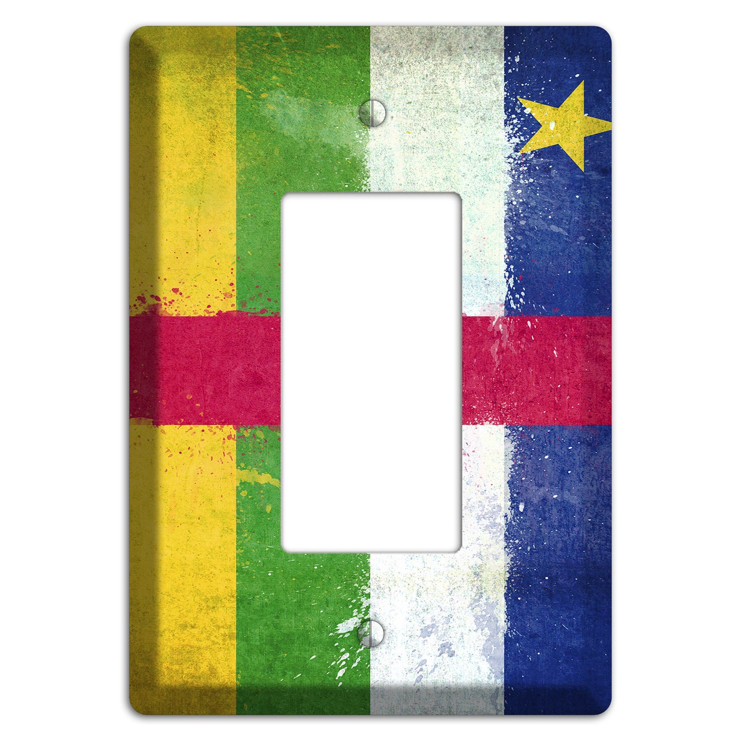 Central African Republic Cover Plates Rocker Wallplate