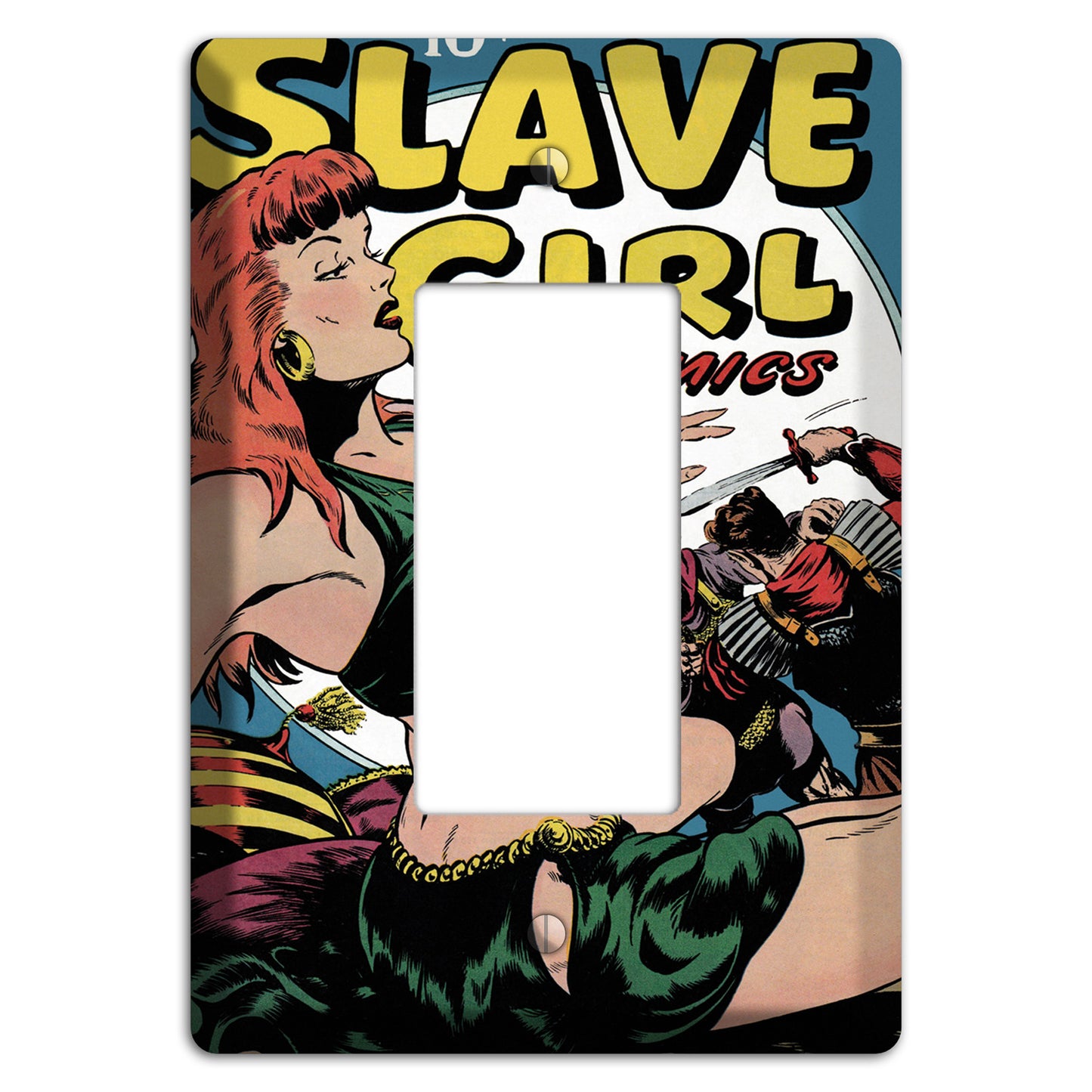 Slave Girl Vintage Comics Rocker Wallplate