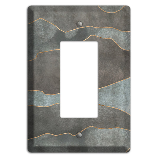 Dusty Blue Mountain Range Rocker Wallplate