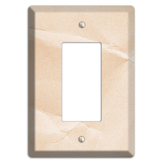 Almond Neutral Texture Rocker Wallplate