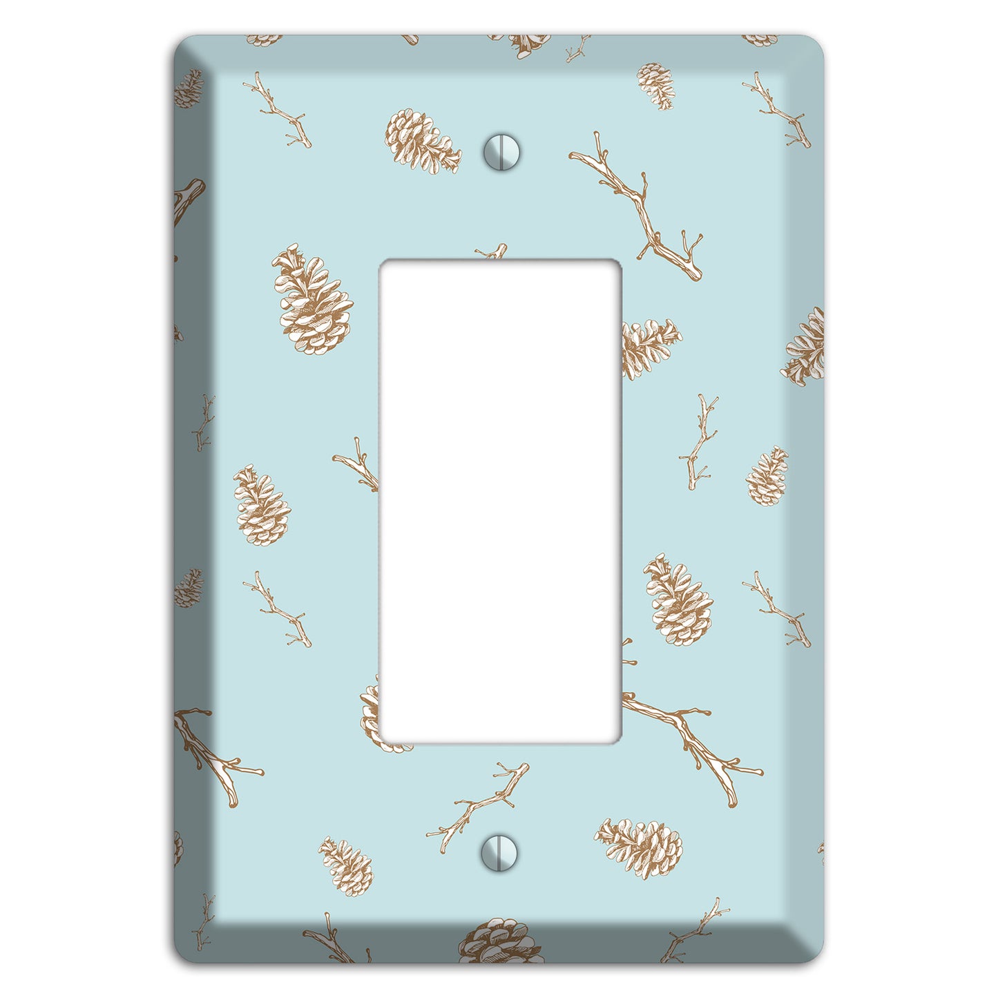 Wildlife Pinecones & Twigs Rocker Wallplate