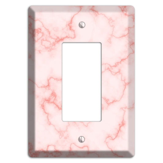 Pink Stained Marble Rocker Wallplate