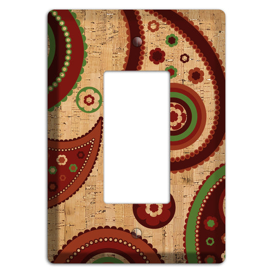 Paisley Cork Rocker Wallplate