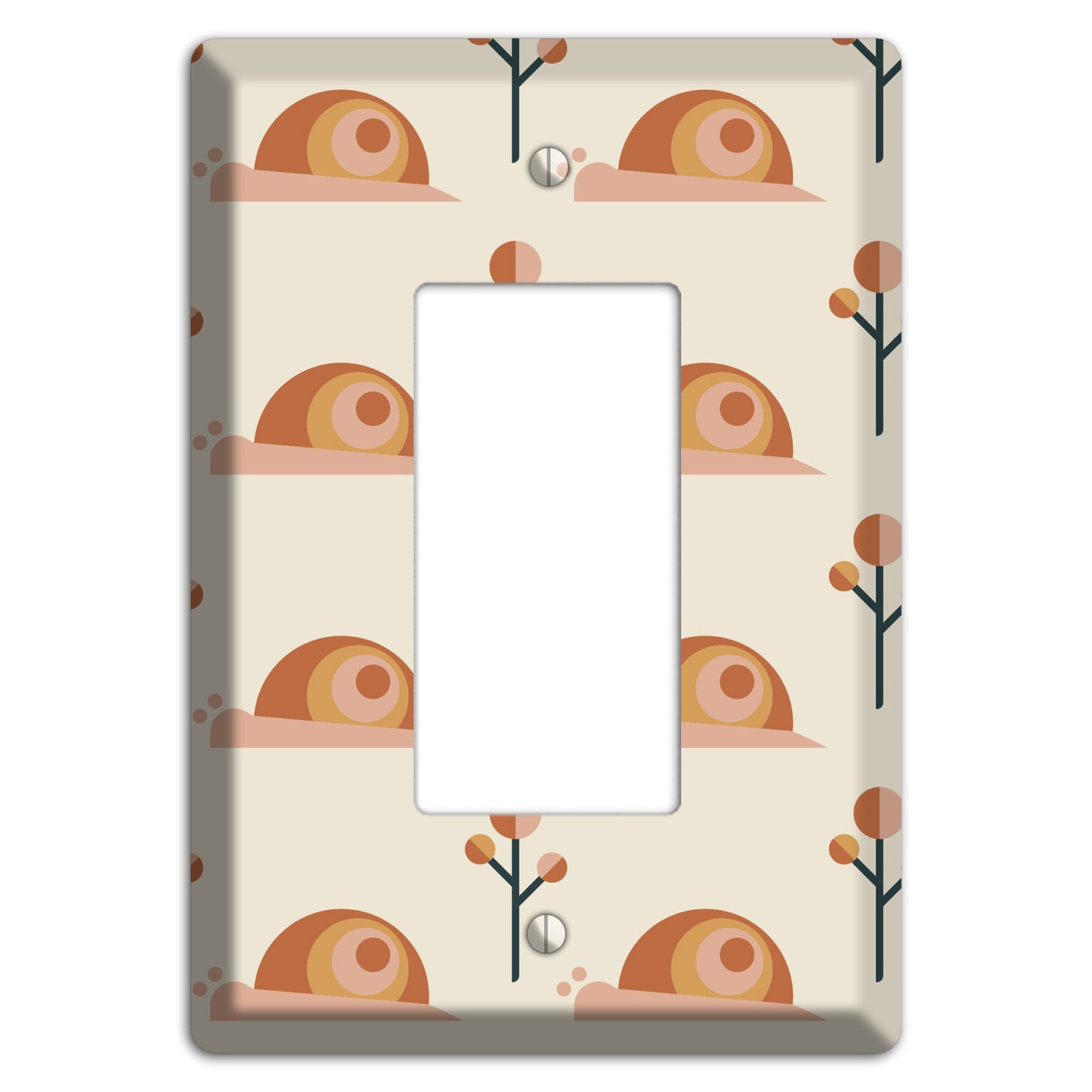 Retro Snails Rocker Wallplate