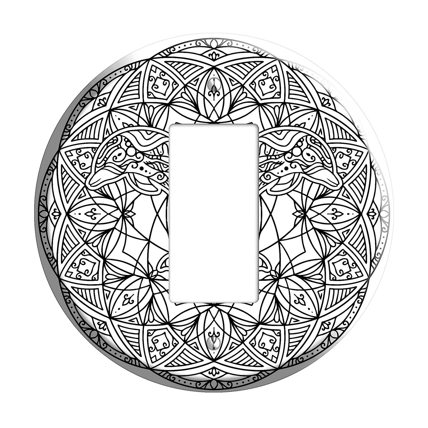 Dolphin Mandala Rocker Wallplate