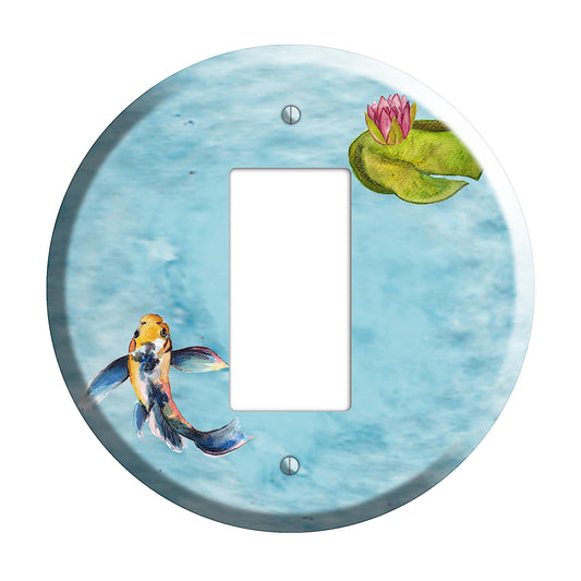 Koi Pond B Rocker Wallplate