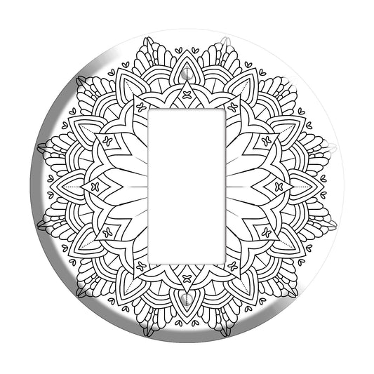 Delicate Mandala B Rocker Wallplate