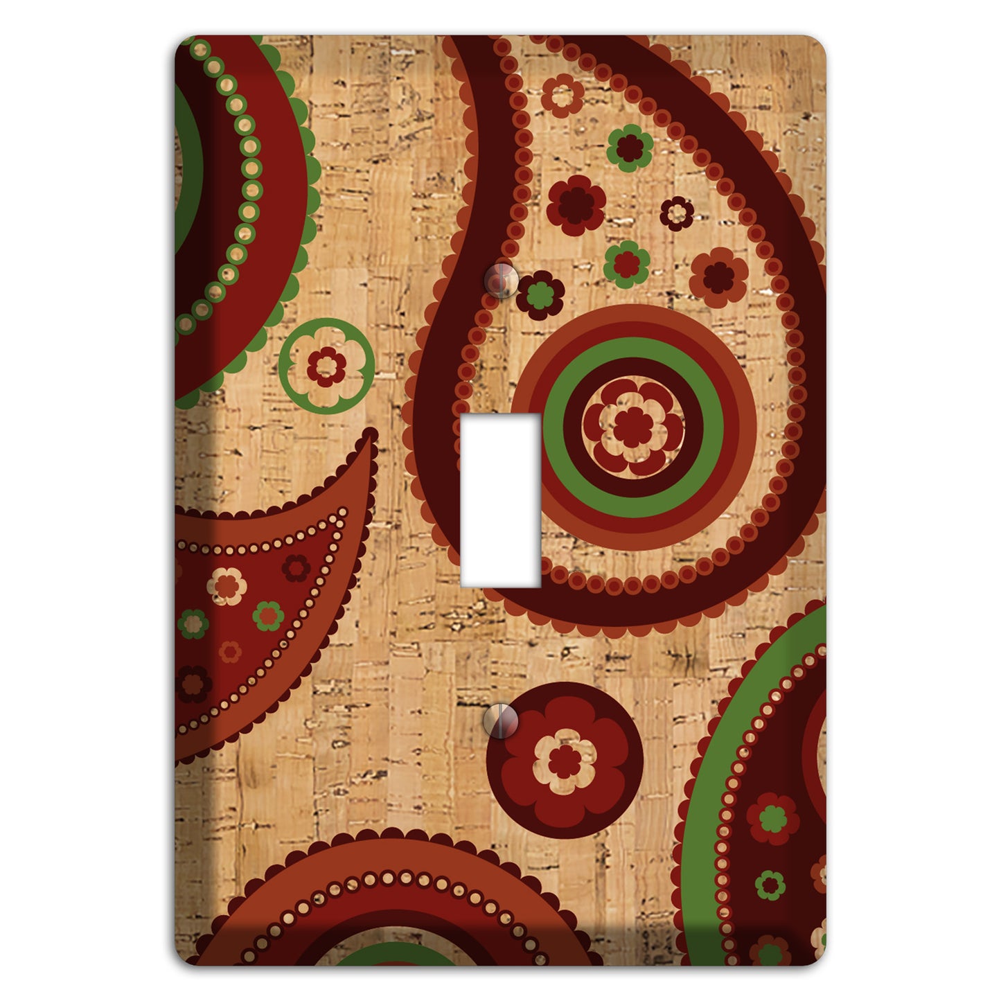 Paisley Cork Cover Plates