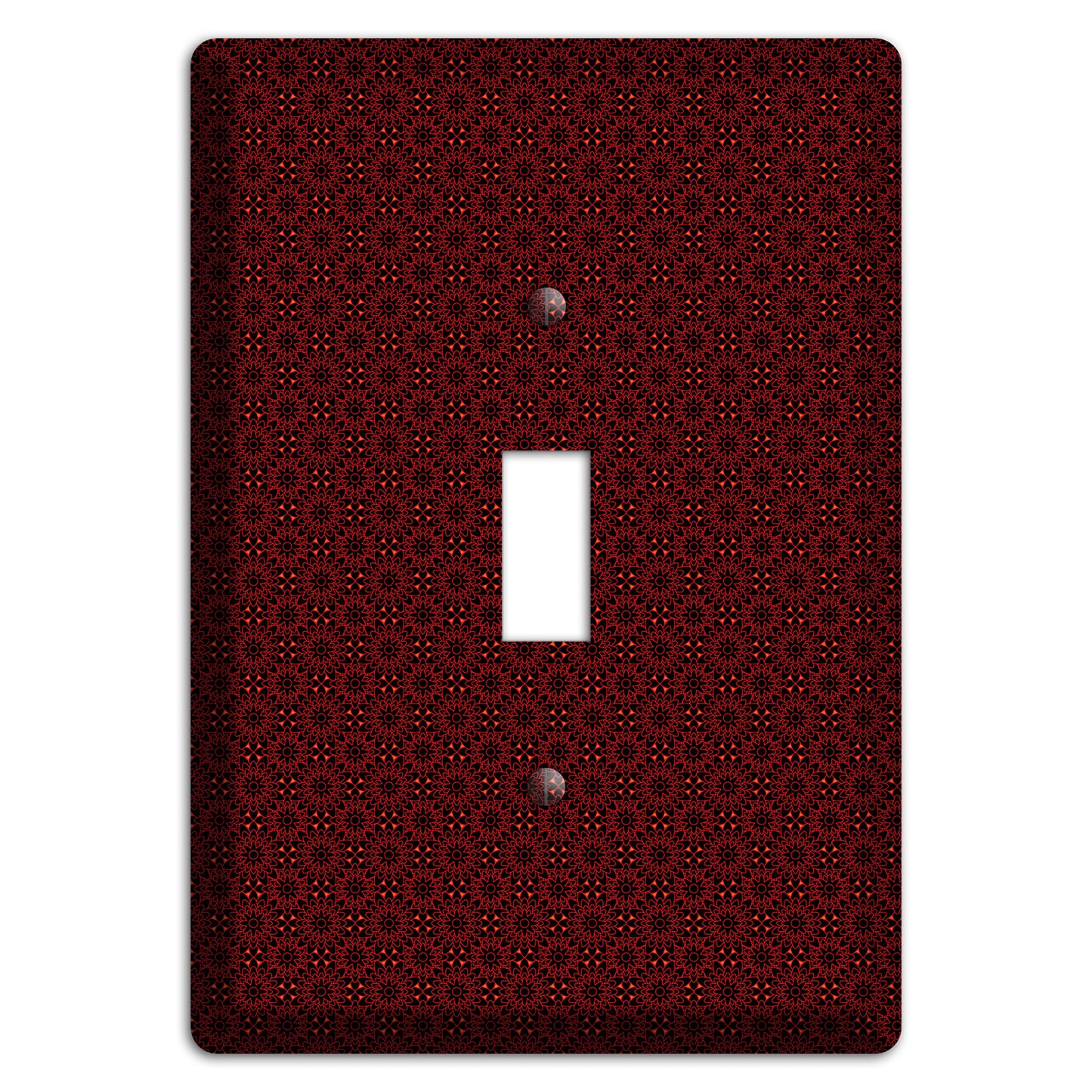 Maroon Checkered Foulard Cover Plates