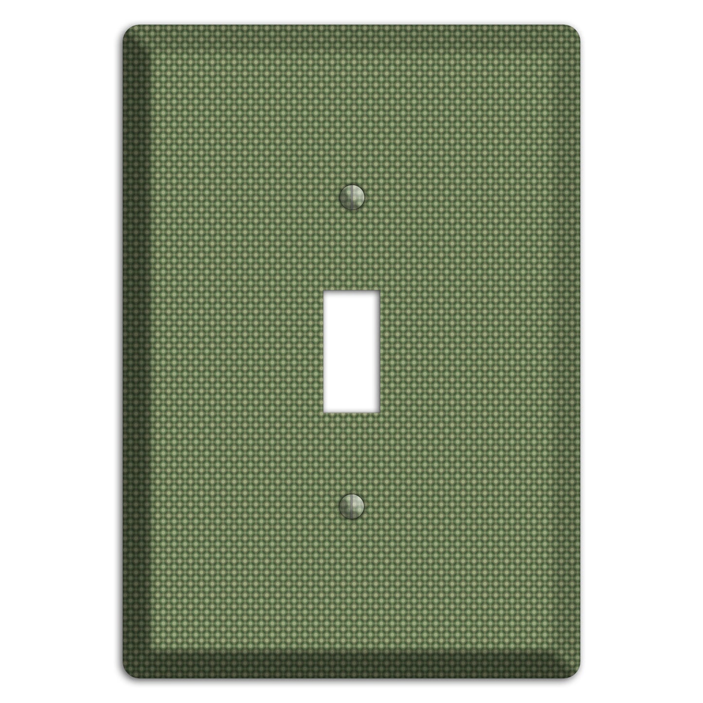 Multi Green Tiny Checkered Circles Cover Plates