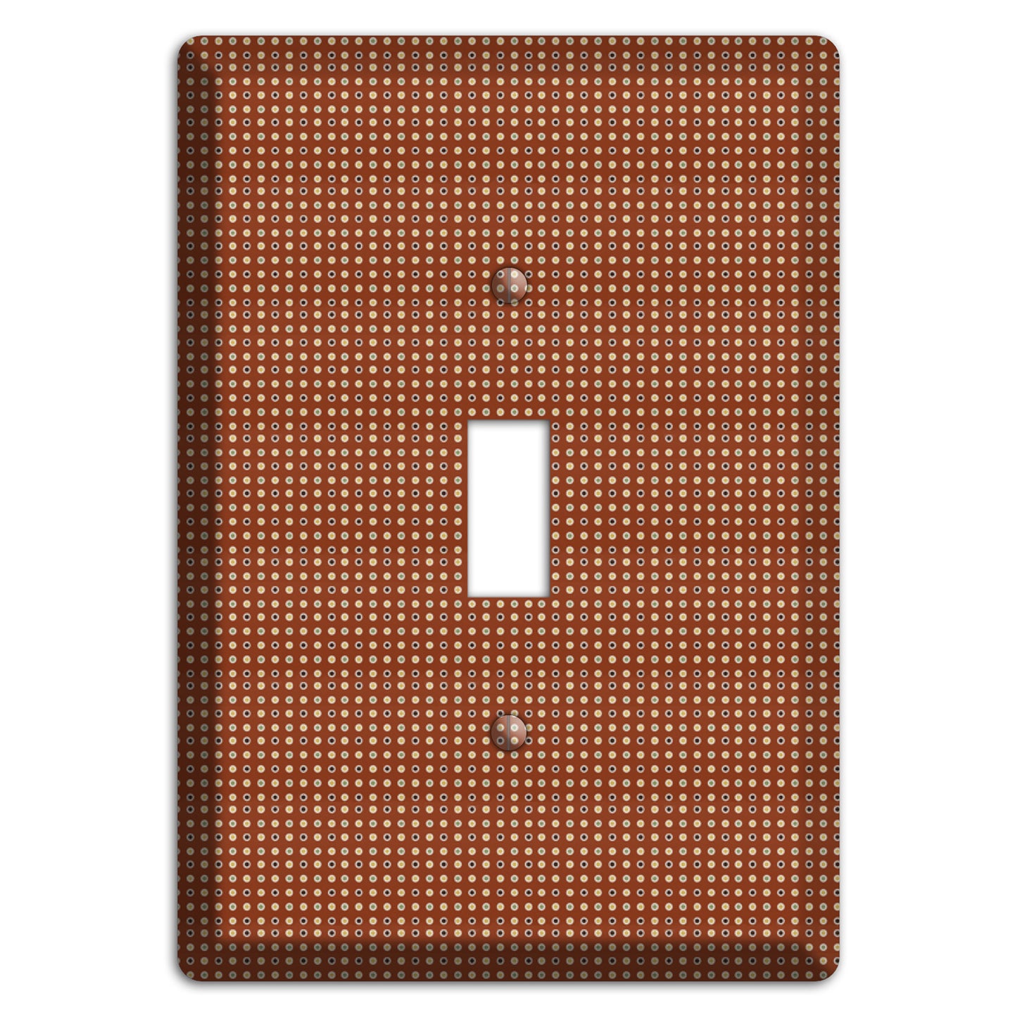 Maroon Weave Cover Plates