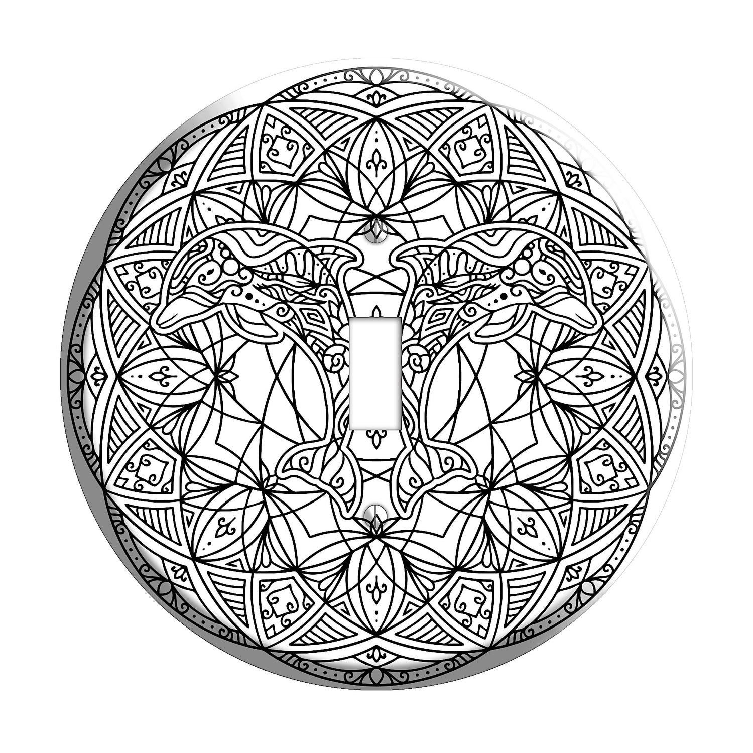 Dolphin Mandala Cover Plates