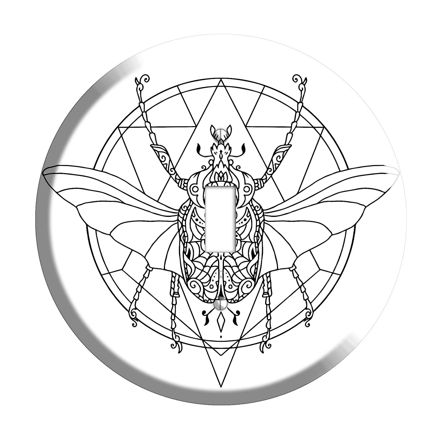 Beetle Mandala C Cover Plates