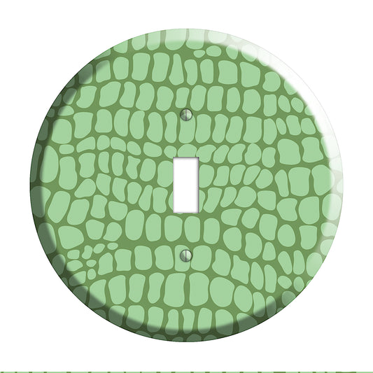 Green Snakeskin Cover Plates