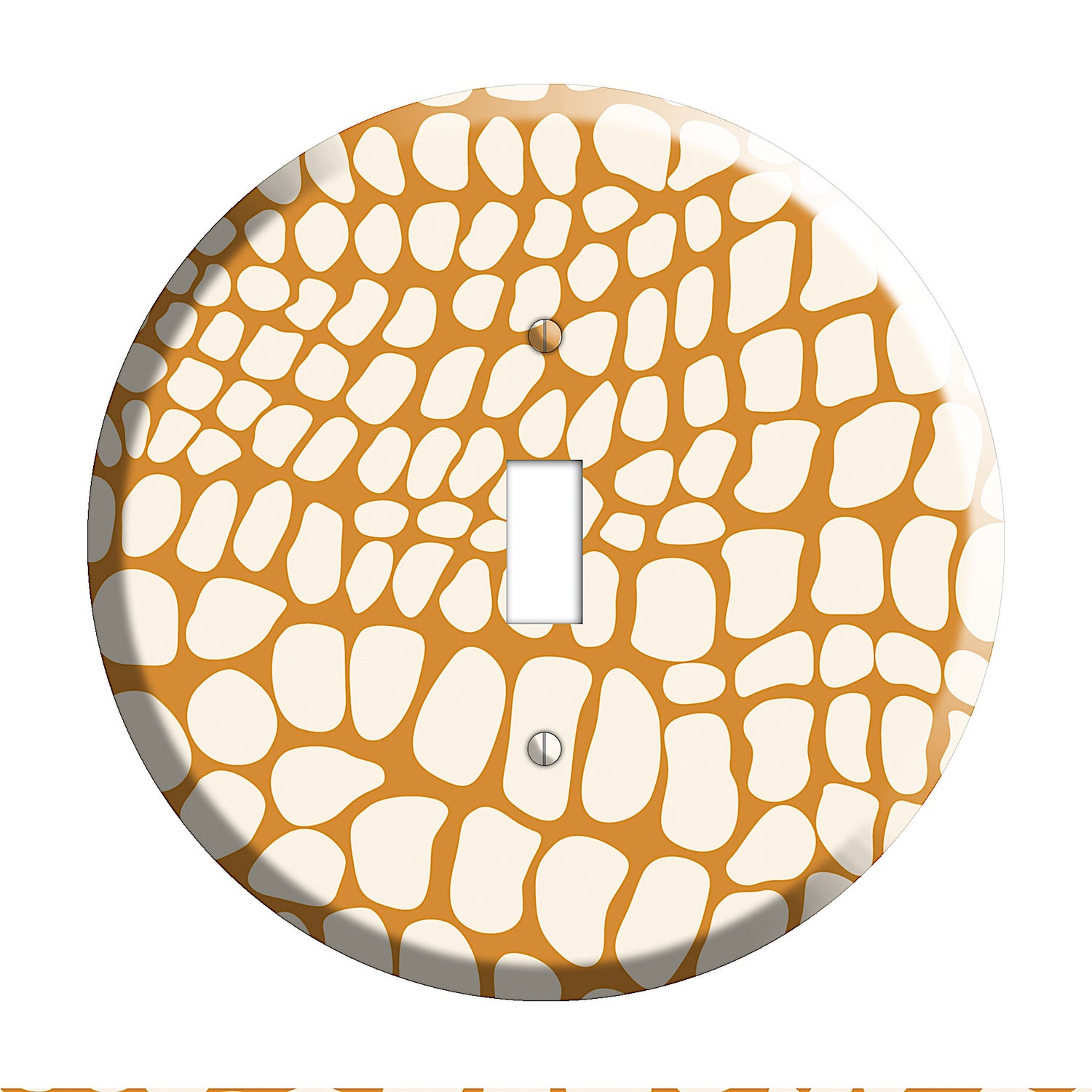 Orange Snakeskin Cover Plates