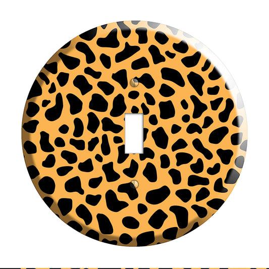 Orange Cheetah Cover Plates