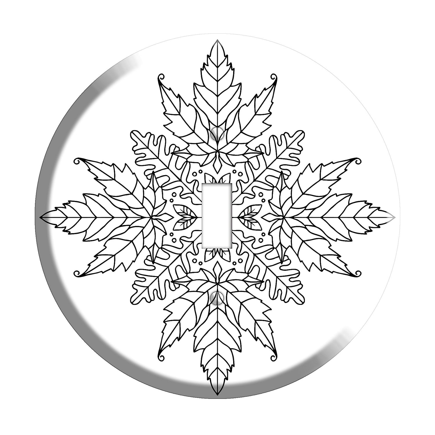 Maple Mandala Cover Plates