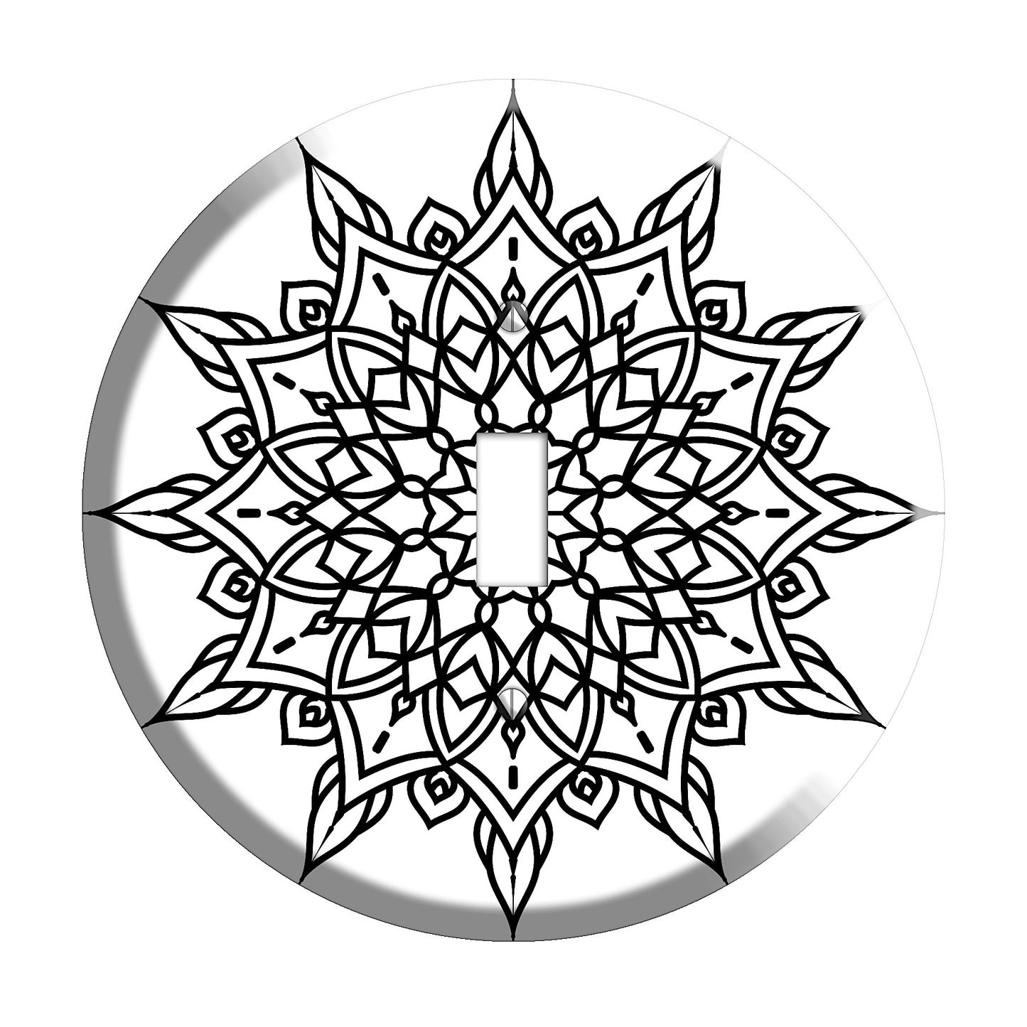 Snowflake Mandala Cover Plates