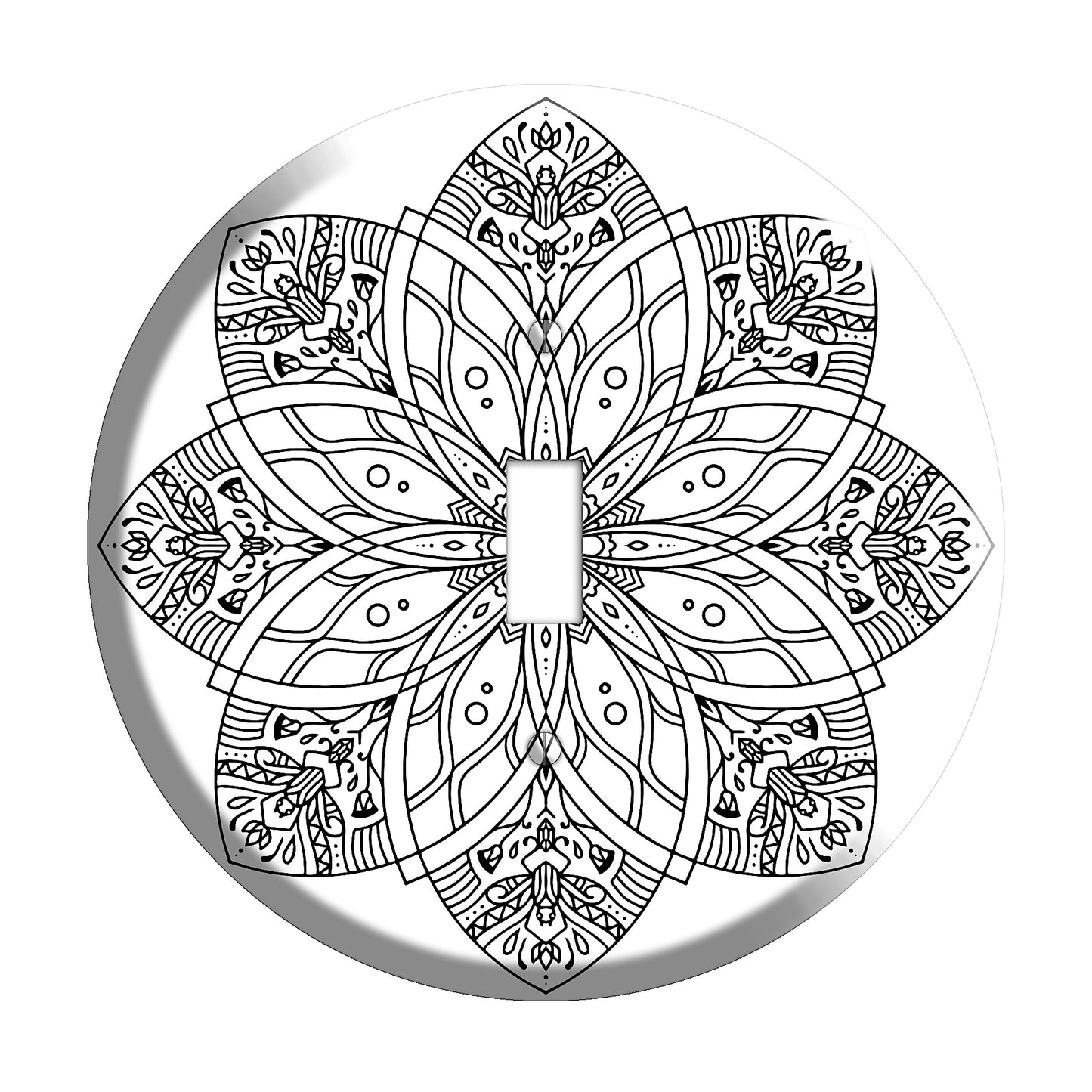 Floral Scarab Mandala Cover Plates