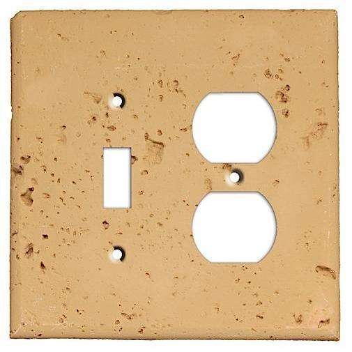 Caramel Stone Toggle / Duplex Outlet Cover Plate:Wallplatesonline.com