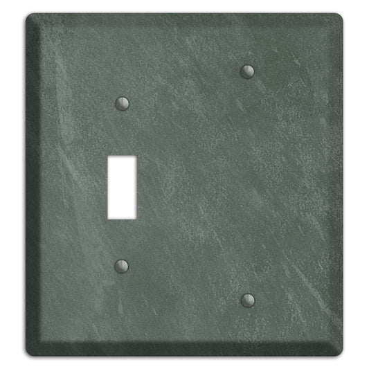 Chalk Dark Green Toggle / Blank Wallplate