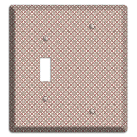 Light Brown and Beige Diamonds Toggle / Blank Wallplate