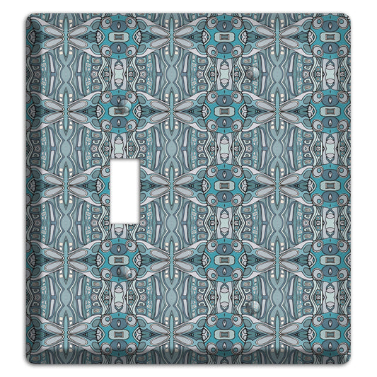 Blue Tapestry Toggle / Blank Wallplate