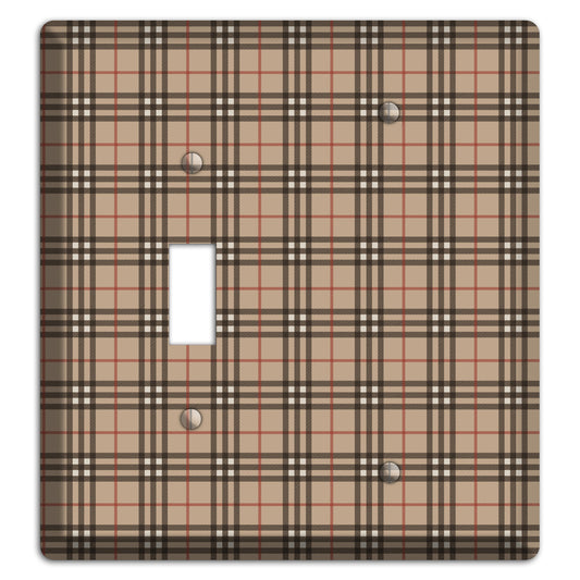 London Plaid Toggle / Blank Wallplate