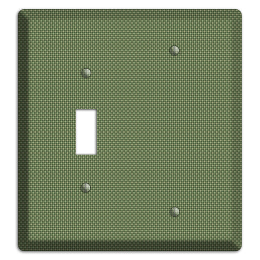 Multi Green Tiny Checkered Circles Toggle / Blank Wallplate