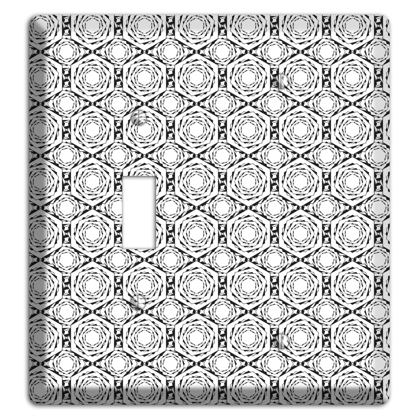 Overlay Hexagon Rotation Repeat Toggle / Blank Wallplate