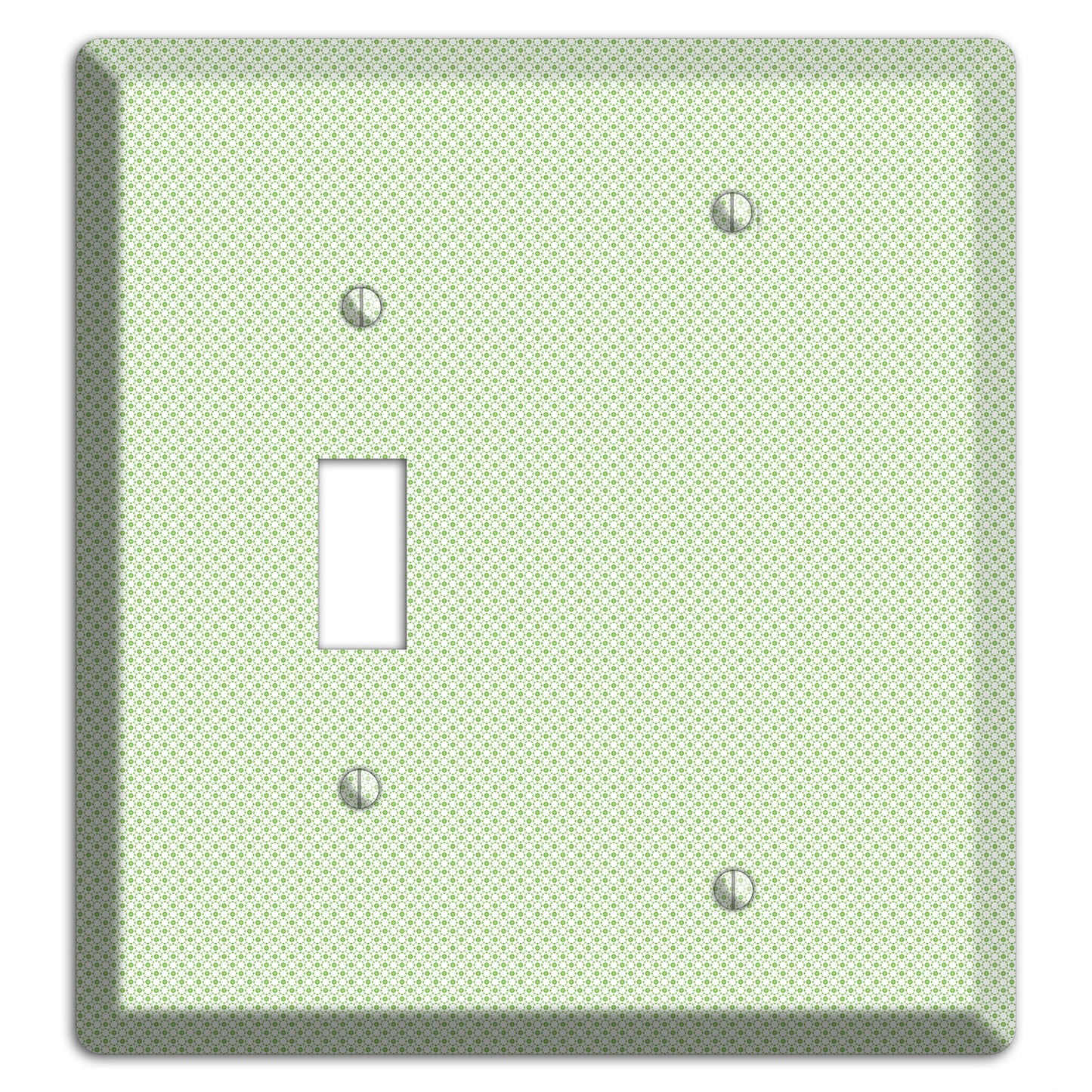 Light Green Tiny Geometric Toggle / Blank Wallplate